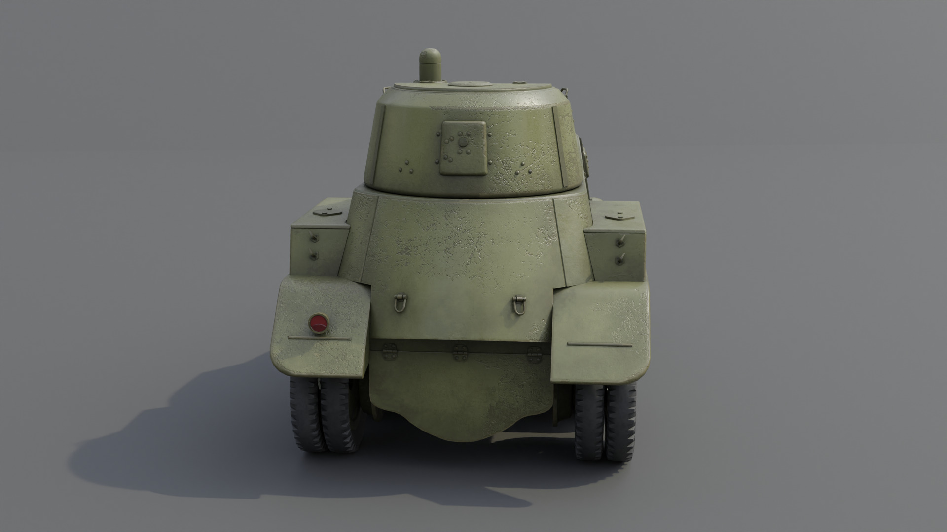 BA-10 Armored car Low-poly 3D model_17