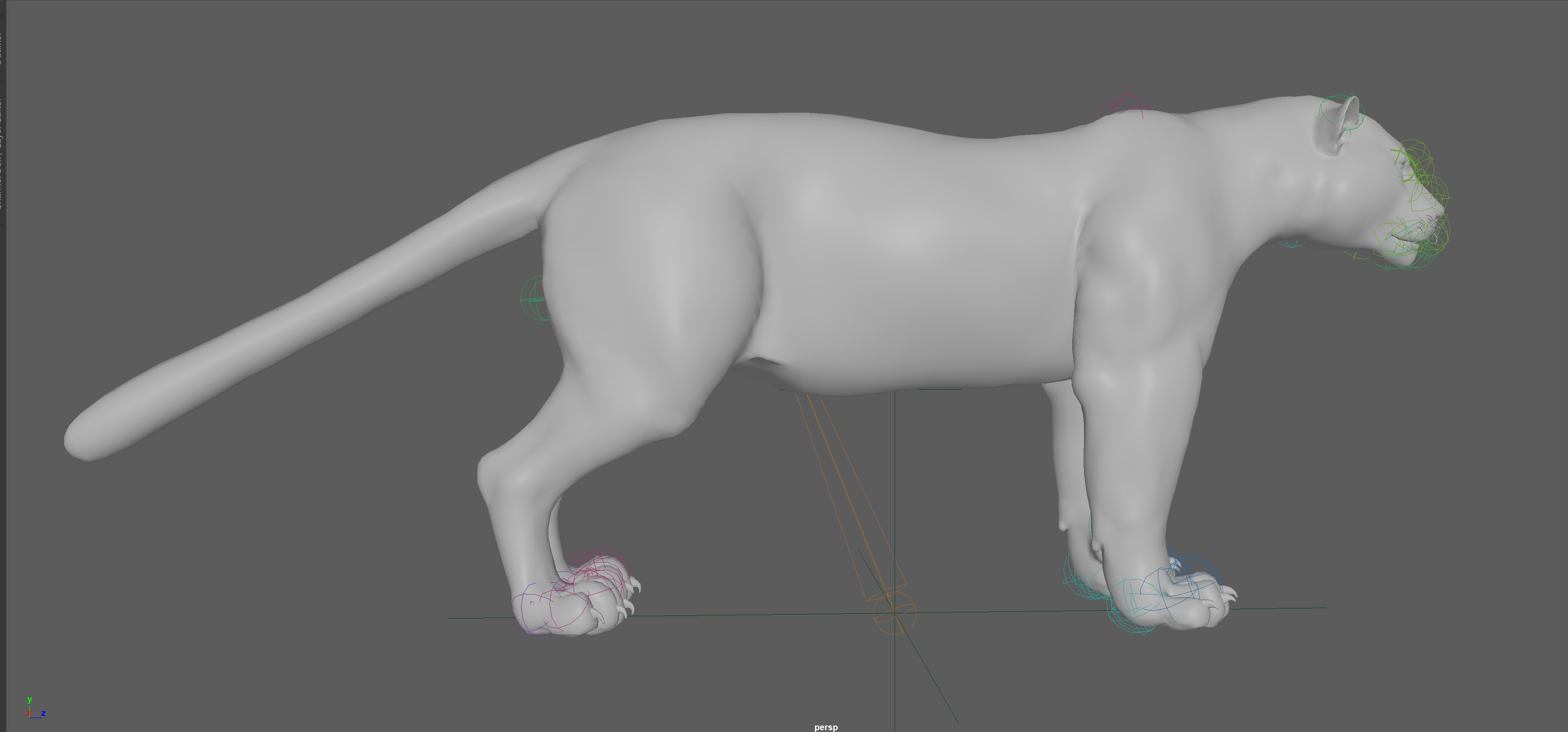 Black Panther Rigged 3D model_13