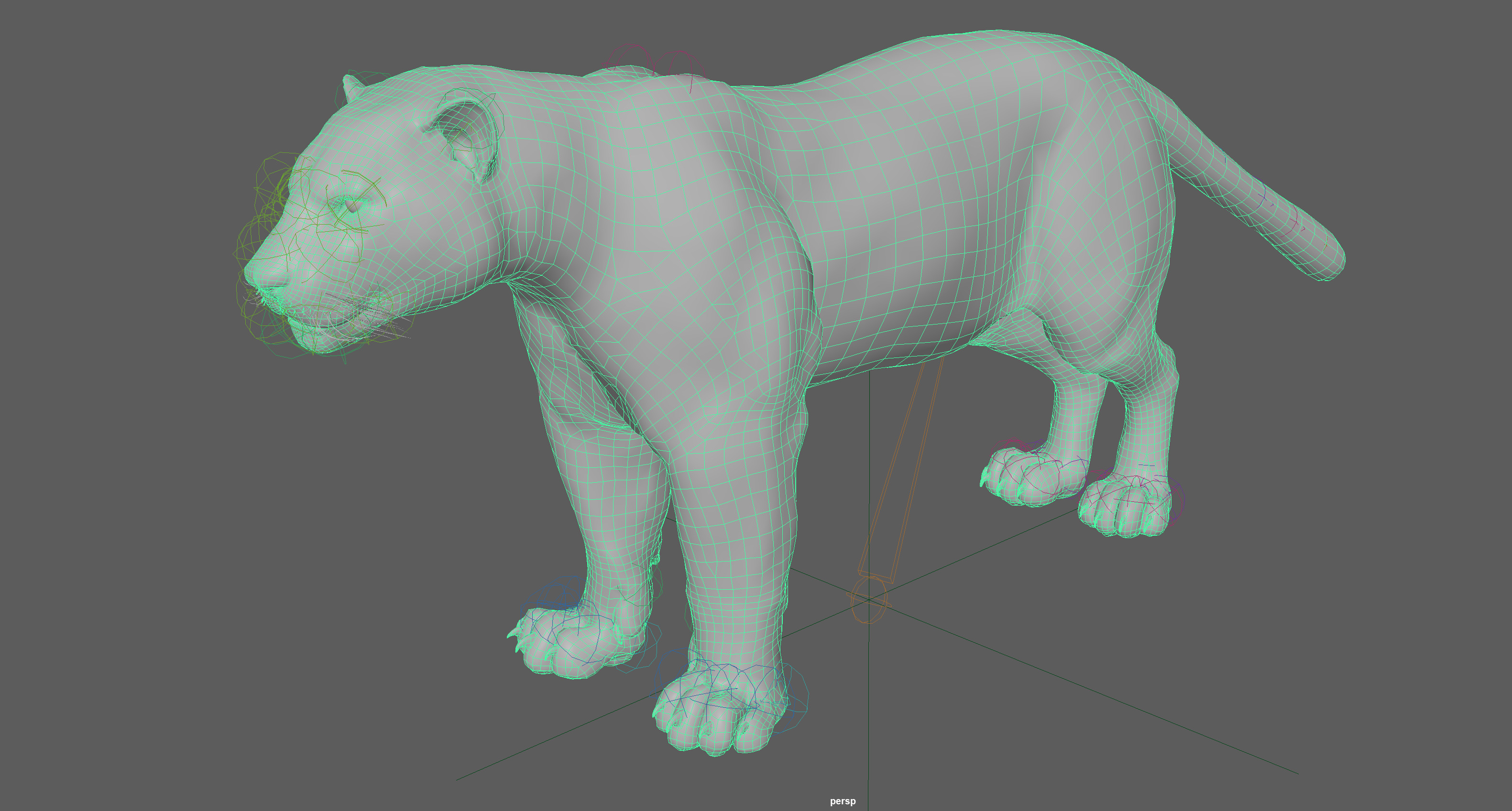 Black Panther Rigged 3D model_18
