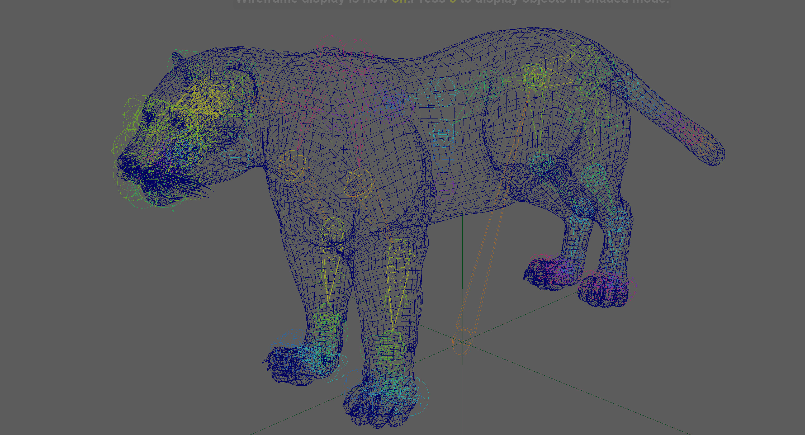 Black Panther Rigged 3D model_19