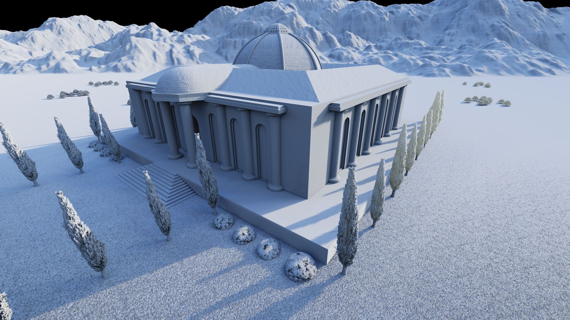 Parthenon-Historical Greek Temple 3D model_13