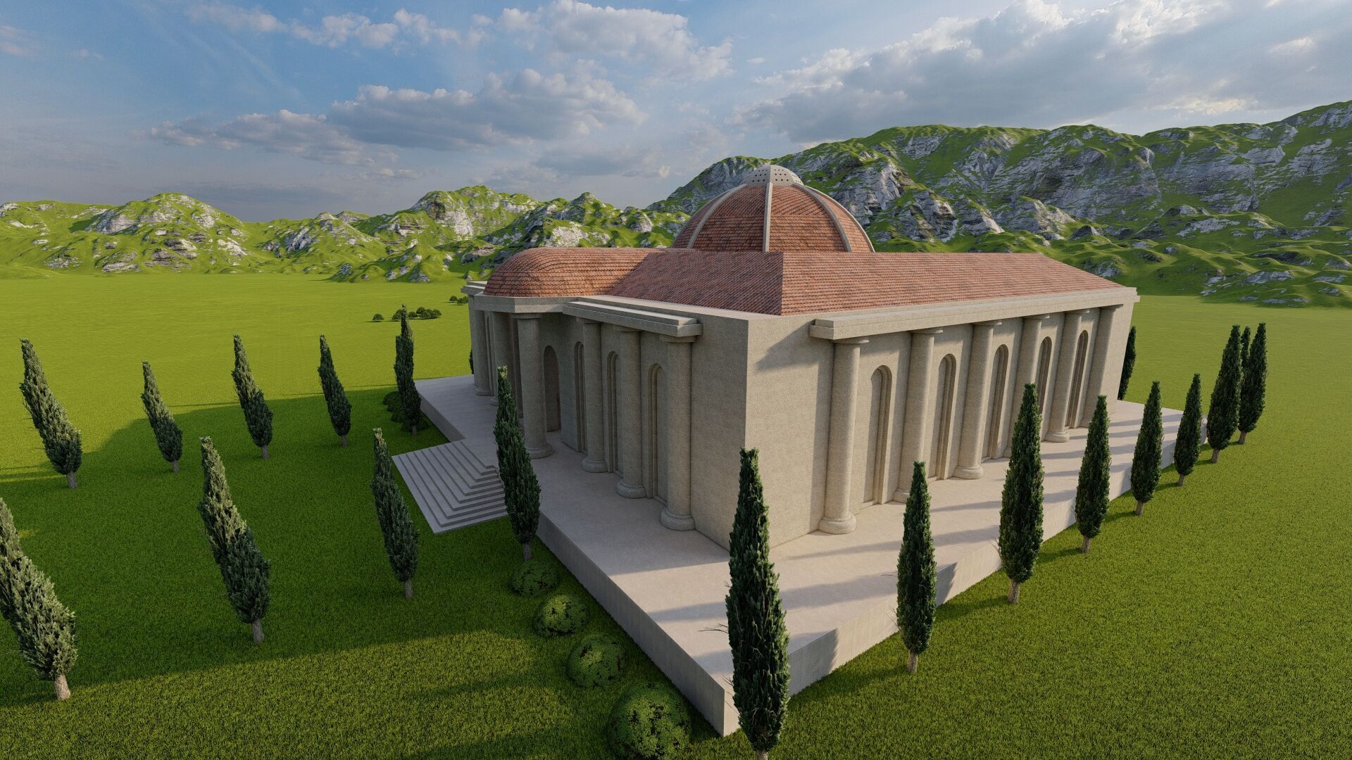 Parthenon-Historical Greek Temple 3D model_21