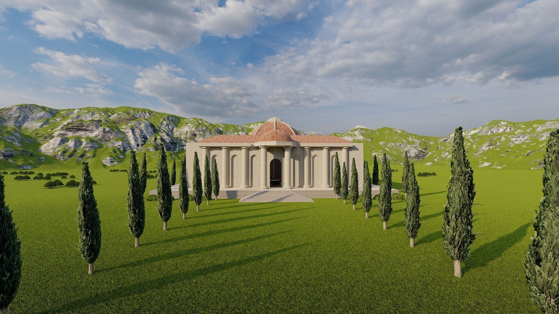 Parthenon-Historical Greek Temple 3D model_20