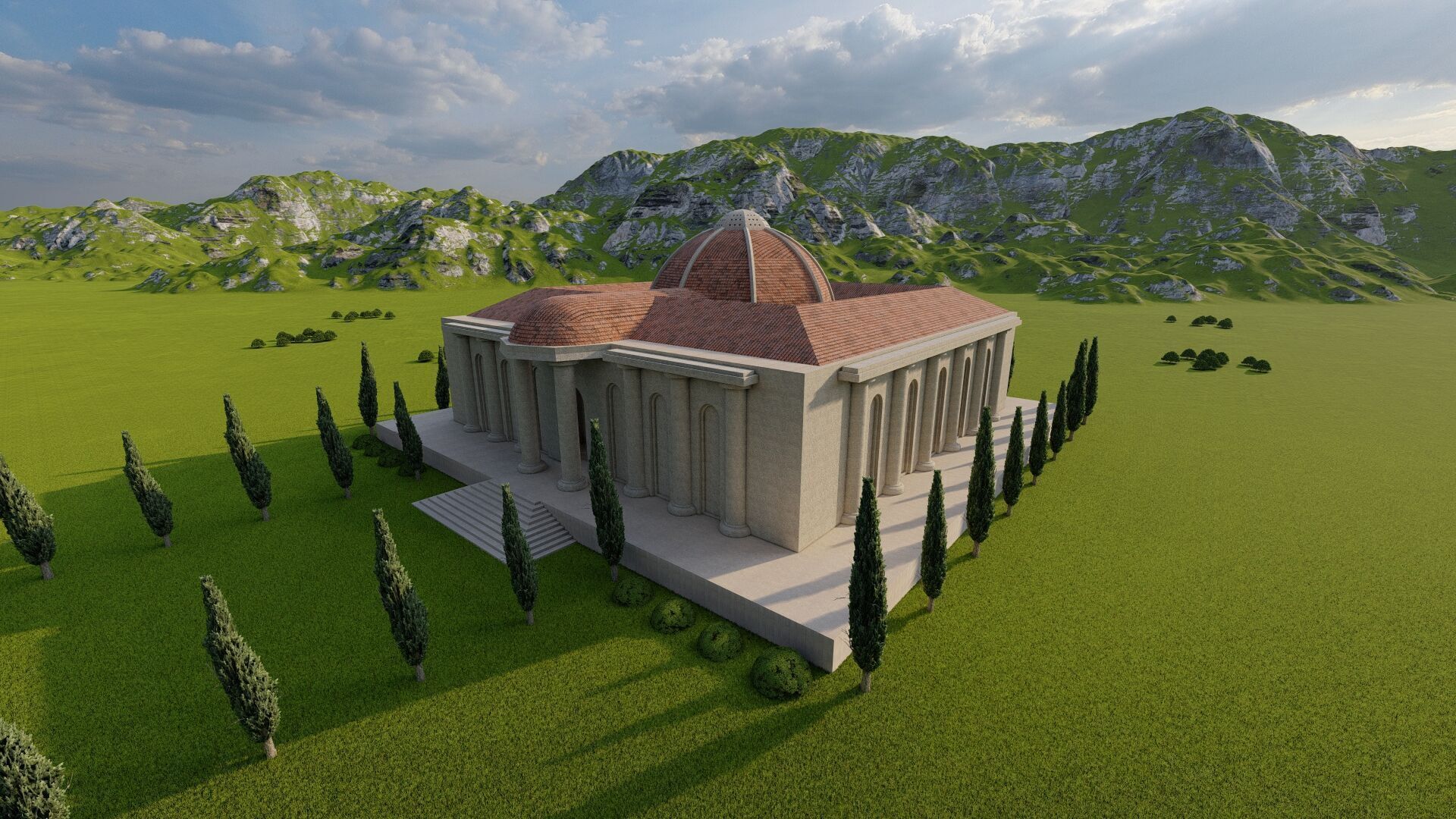 Parthenon-Historical Greek Temple 3D model_2