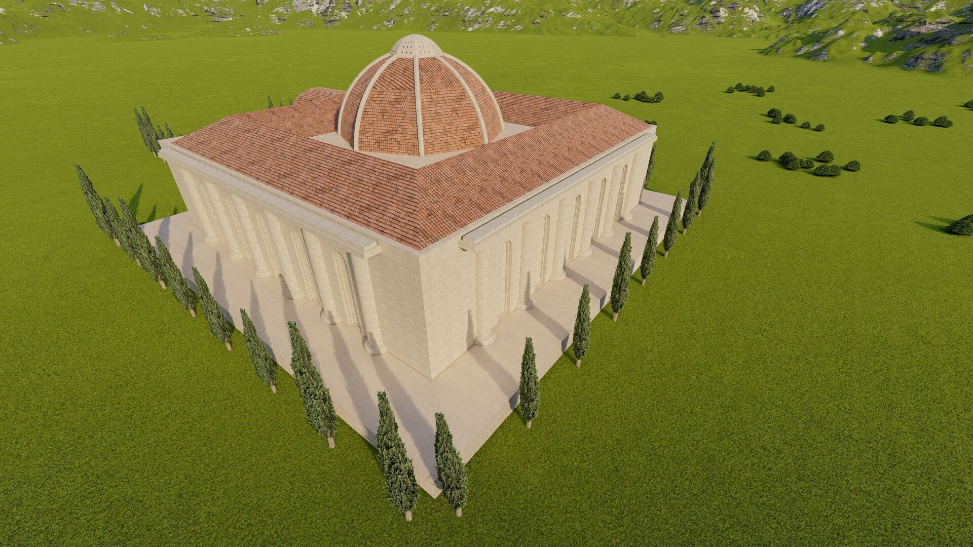 Parthenon-Historical Greek Temple 3D model_9