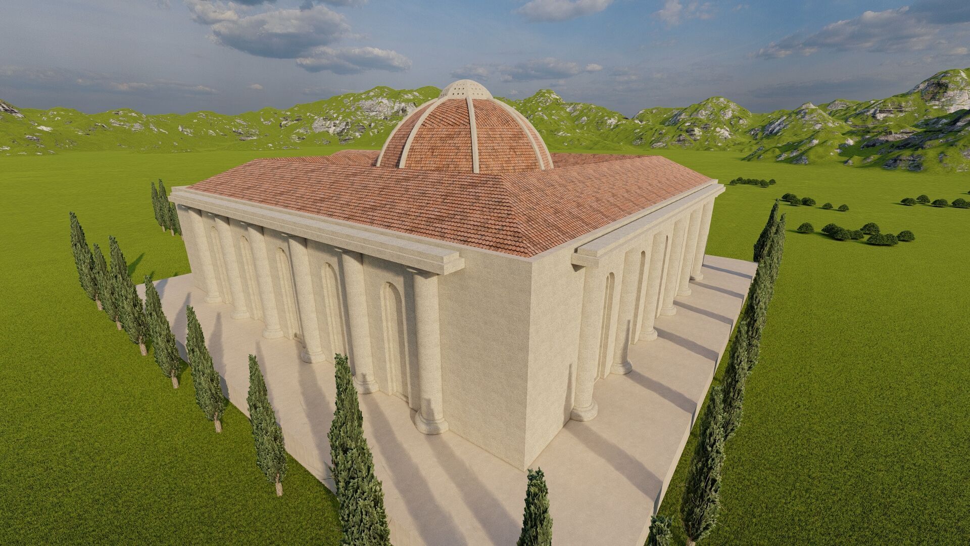 Parthenon-Historical Greek Temple 3D model_22