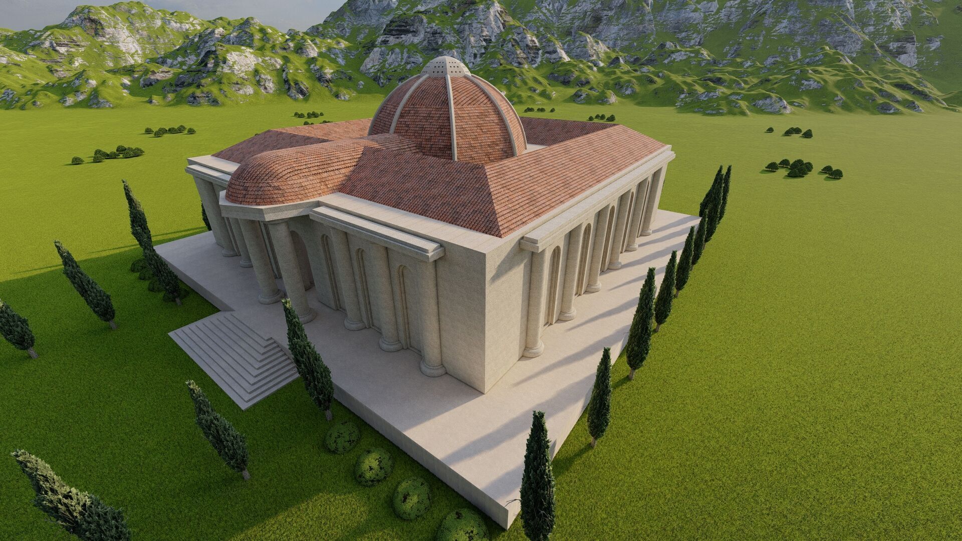 Parthenon-Historical Greek Temple 3D model_19