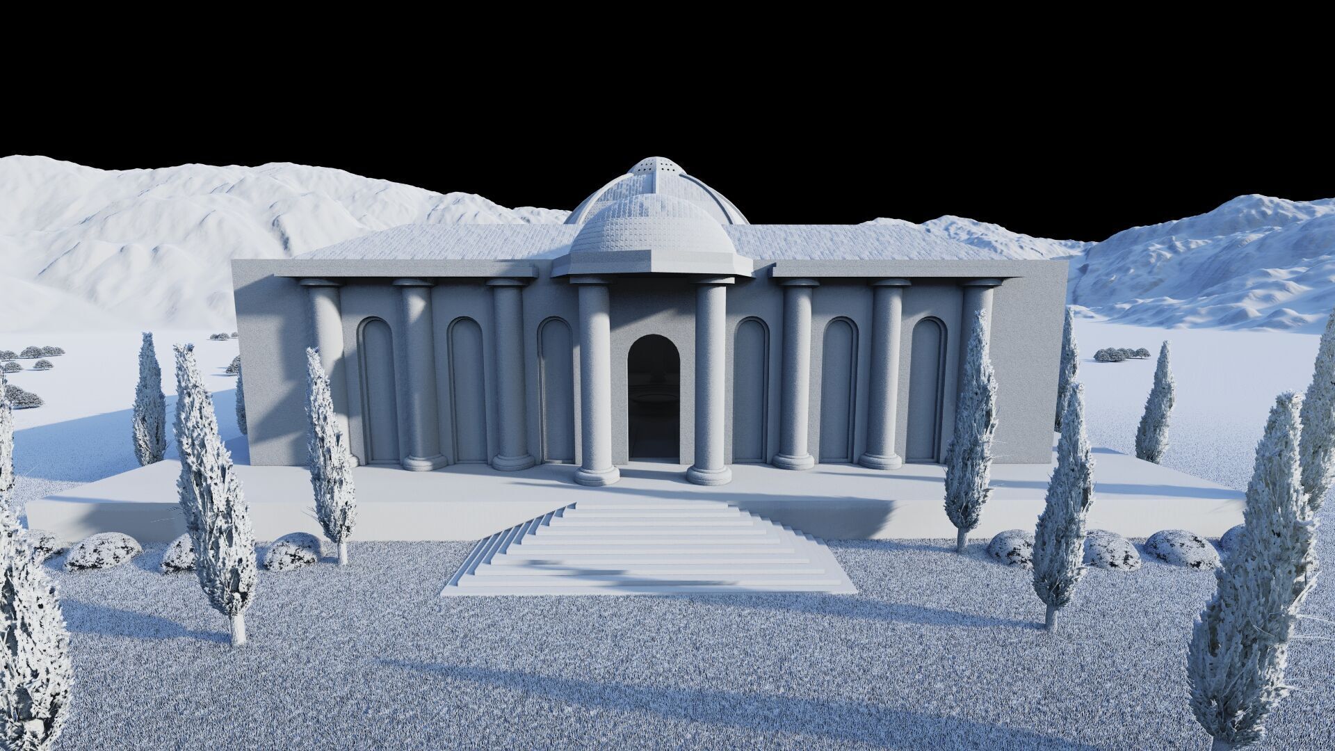 Parthenon-Historical Greek Temple 3D model_11