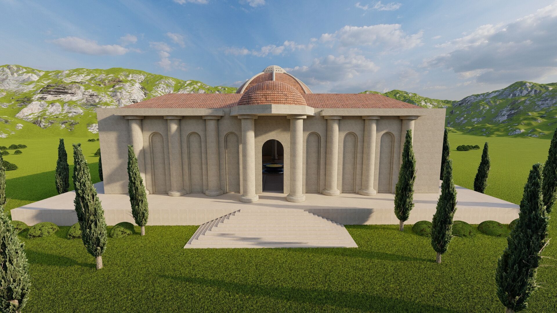 Parthenon-Historical Greek Temple 3D model_3