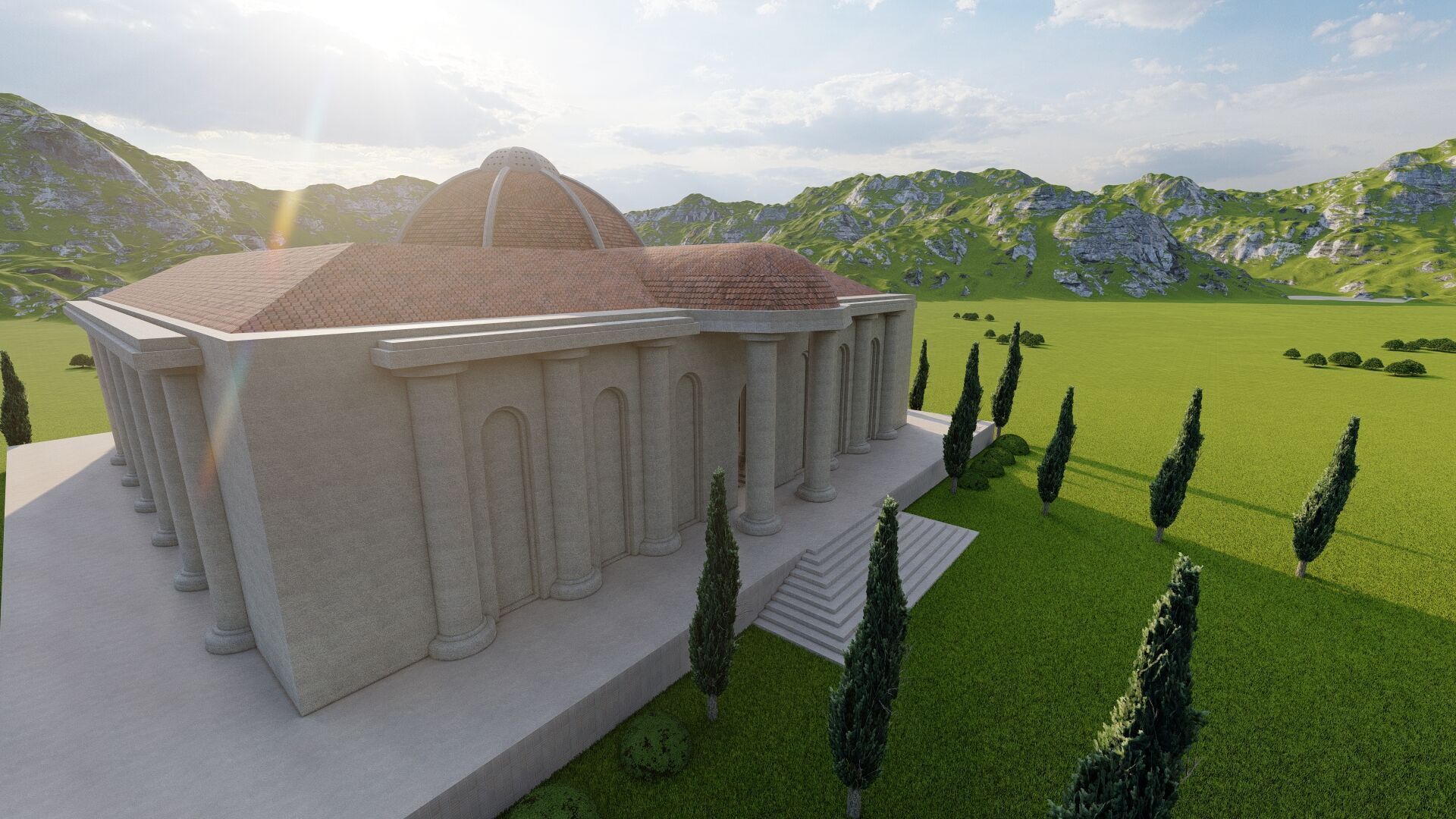 Parthenon-Historical Greek Temple 3D model_15