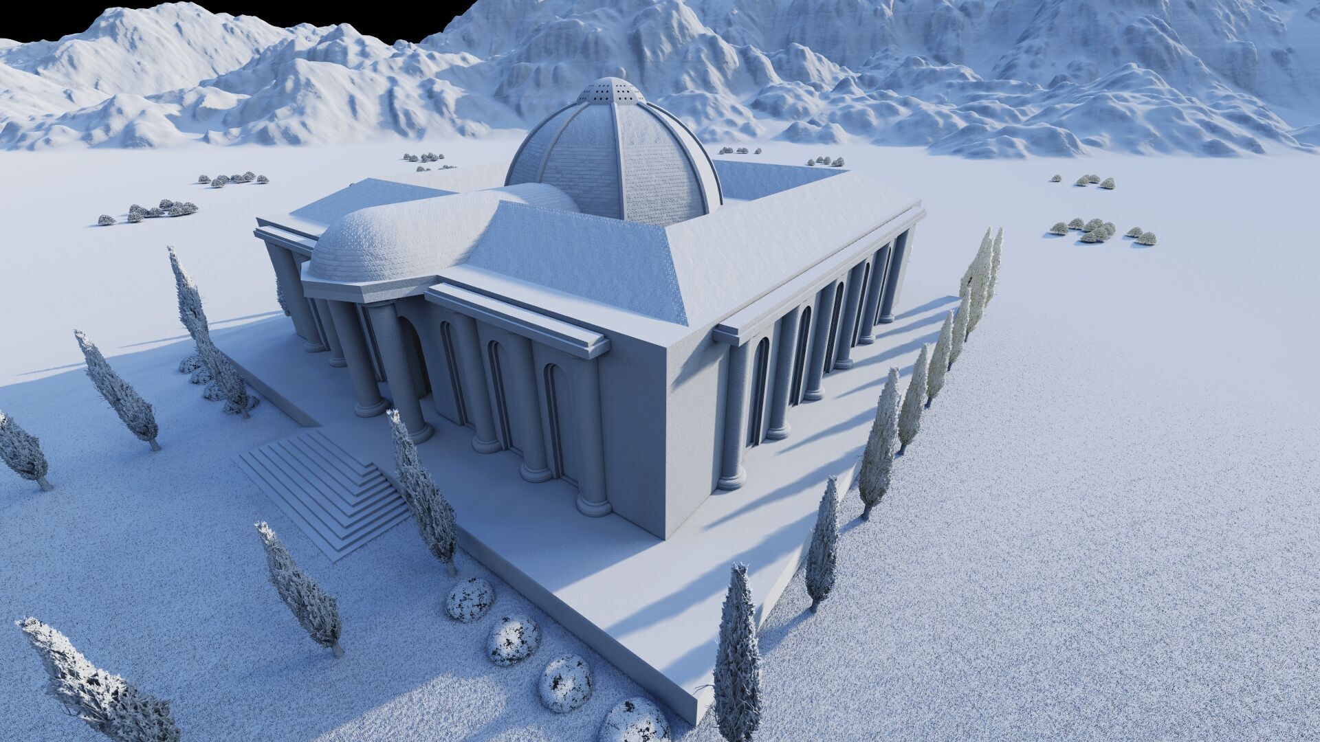 Parthenon-Historical Greek Temple 3D model_18