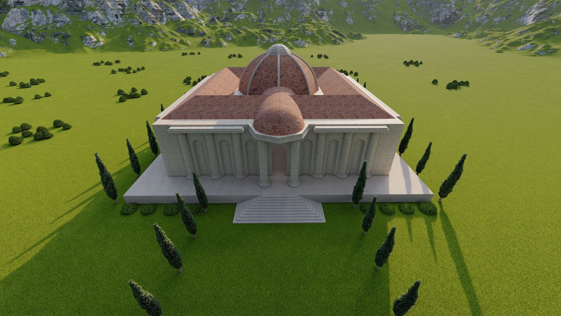 Parthenon-Historical Greek Temple 3D model_6