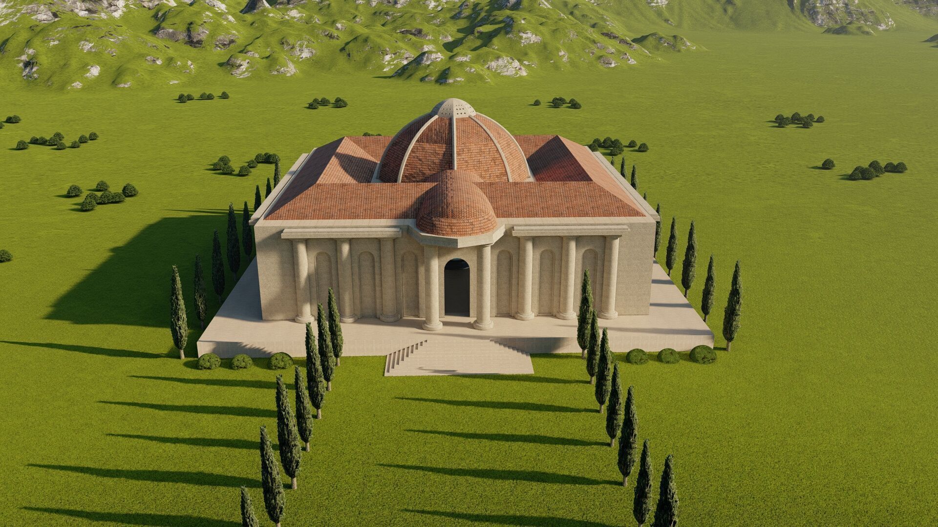 Parthenon-Historical Greek Temple 3D model_1