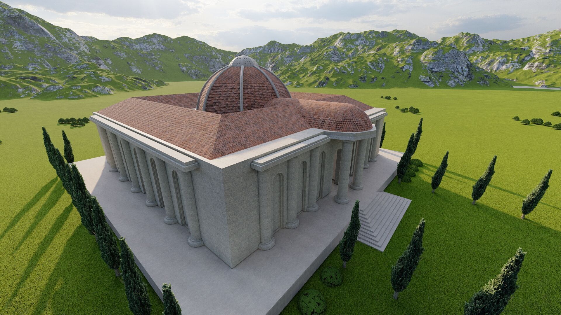 Parthenon-Historical Greek Temple 3D model_4