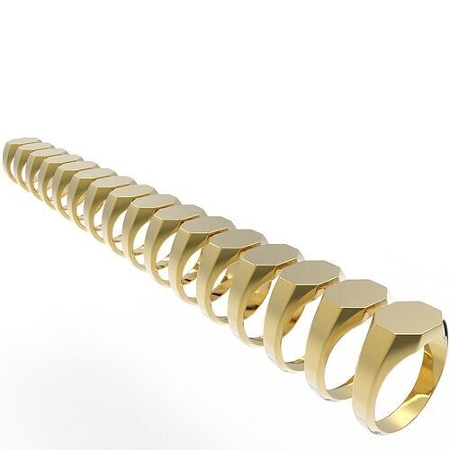 Signet Ring Pack  3D print model