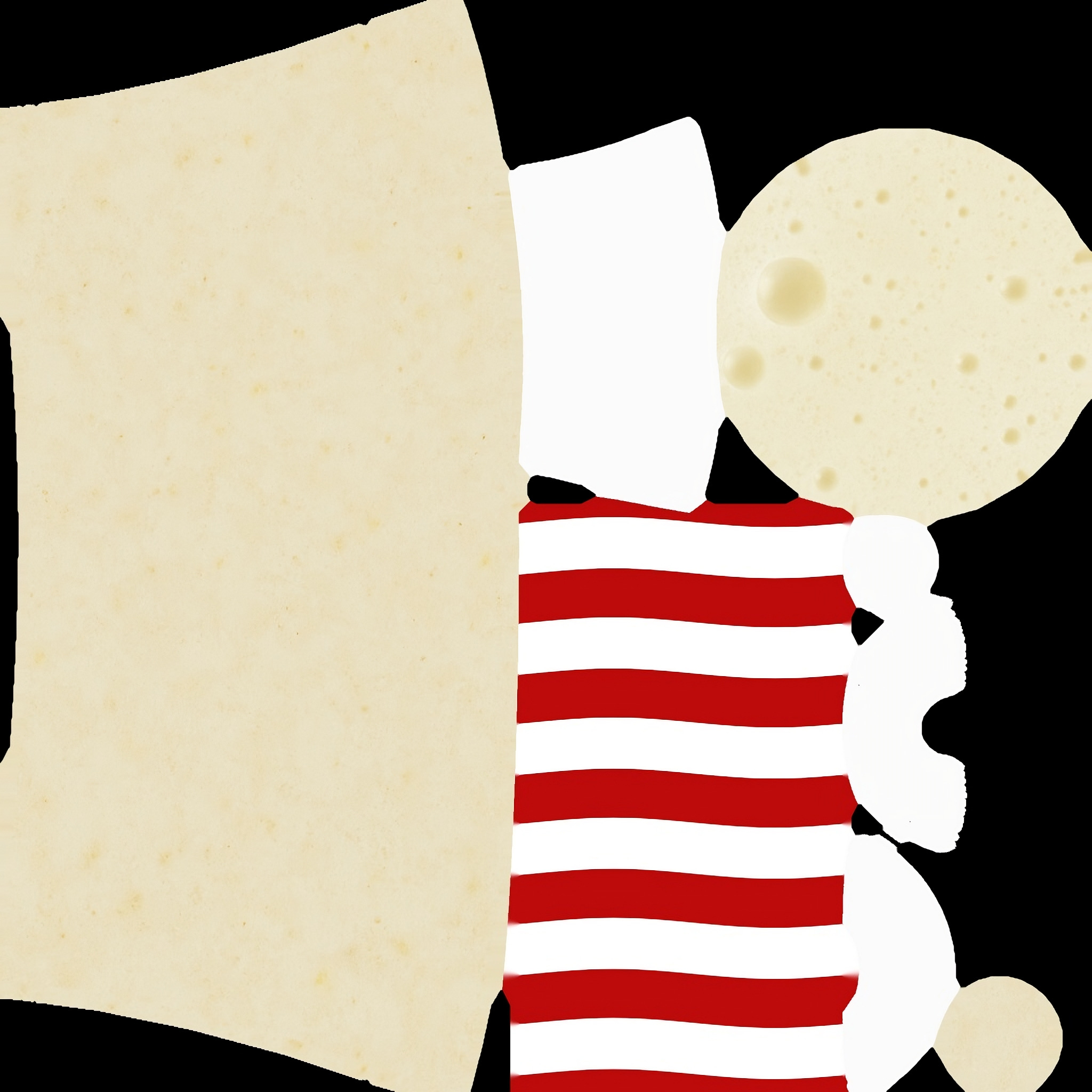 Banana Milkshake Low-poly 3D model_3