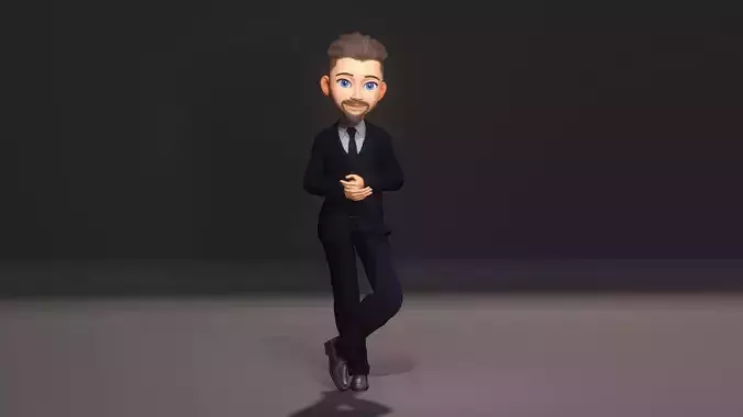 Cartoon business man