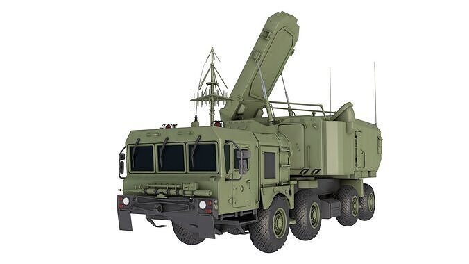 92N6E Grave Stone Radar 3D model