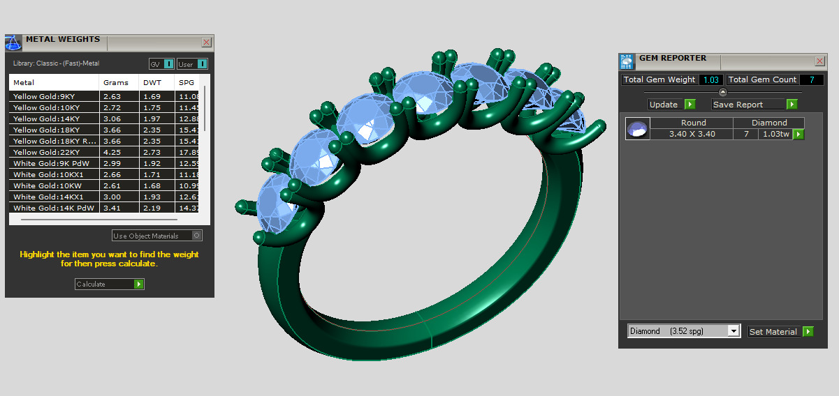 Weeding band with u setting 3D print model_5