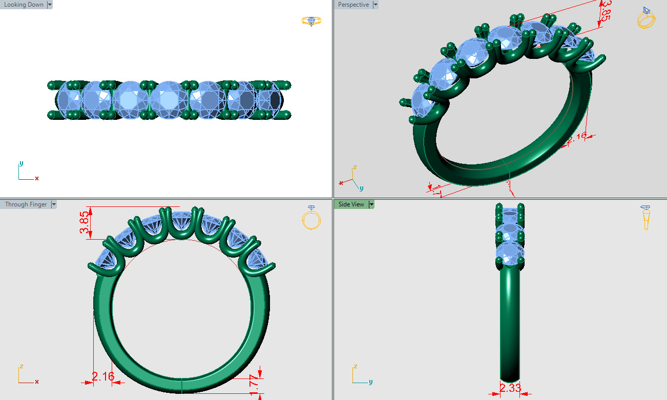 Weeding band with u setting 3D print model_4