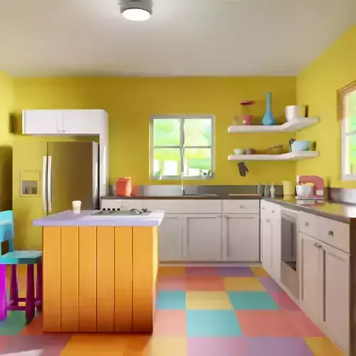 3D kitchen Modeling