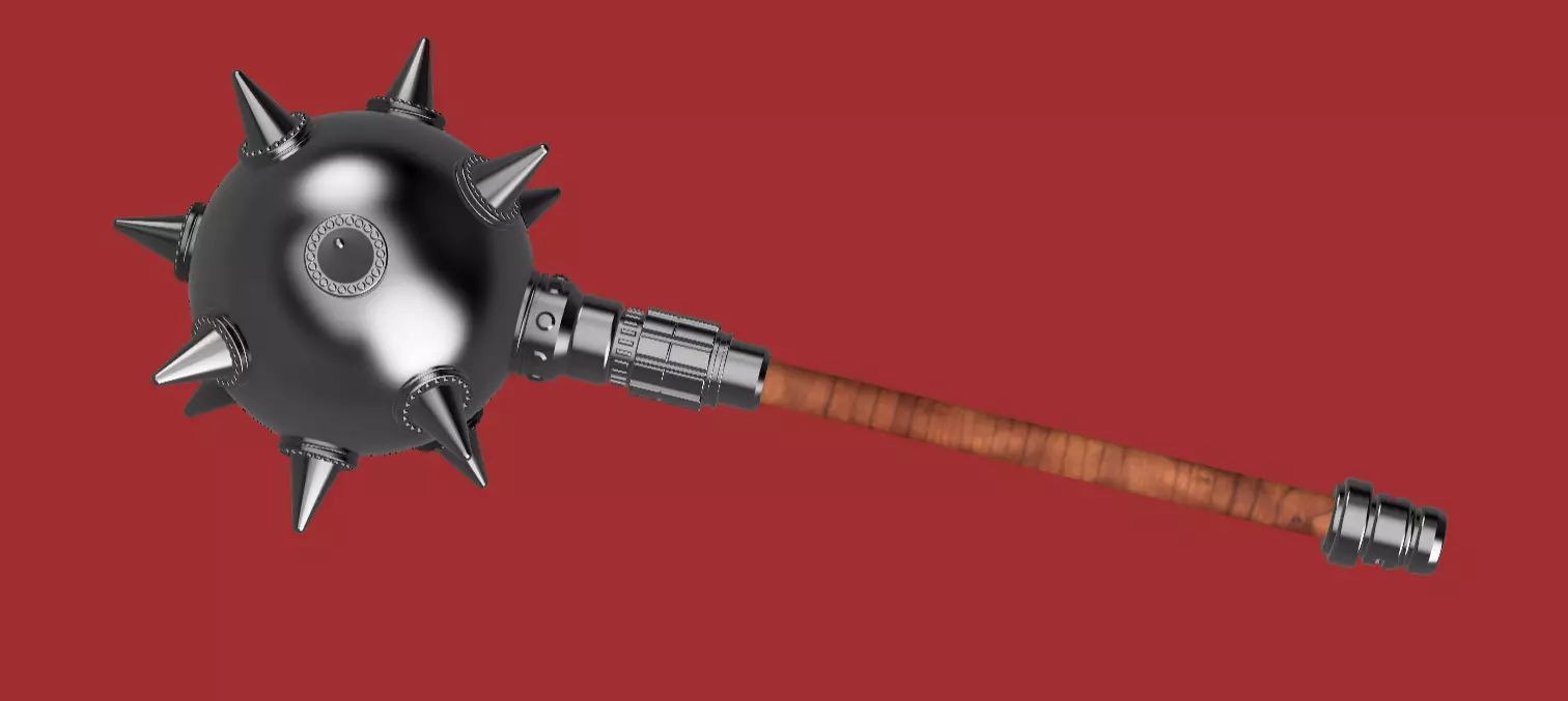 Superman 2025 - Hawkgirl mace 3D print model_0