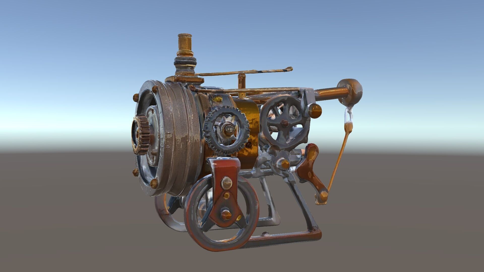 Steampunk Machine Model Pack Low-poly 3D model_35