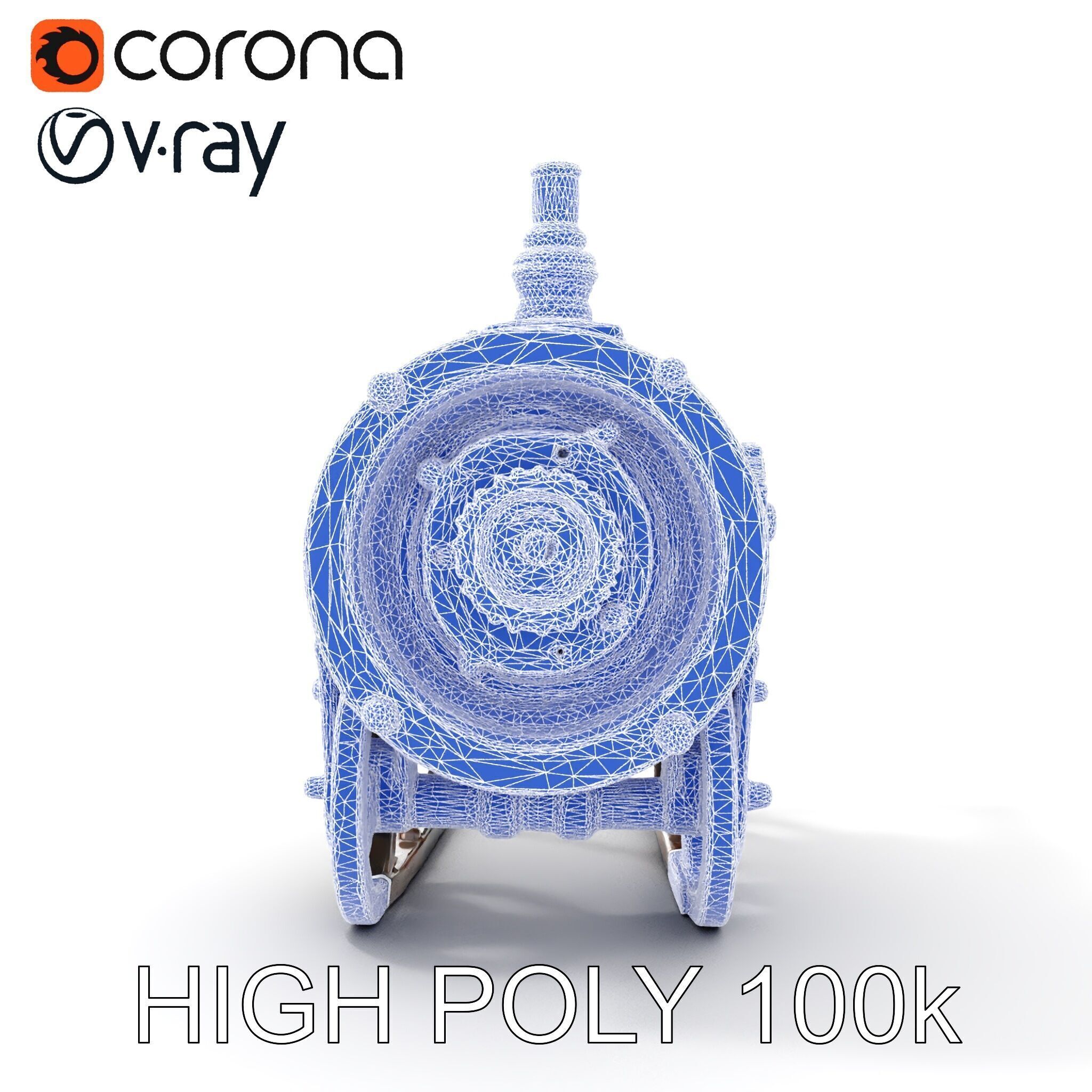 Steampunk Machine Model Pack Low-poly 3D model_30