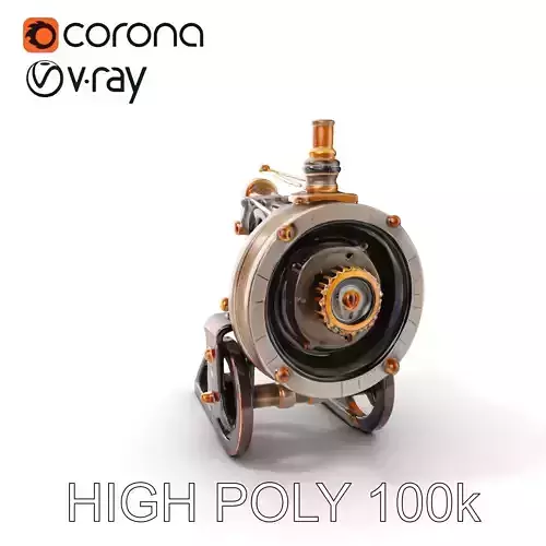 Steampunk Machine Model Pack Low-poly 3D model Steampunk Machine Model Pack Low-poly 3D model