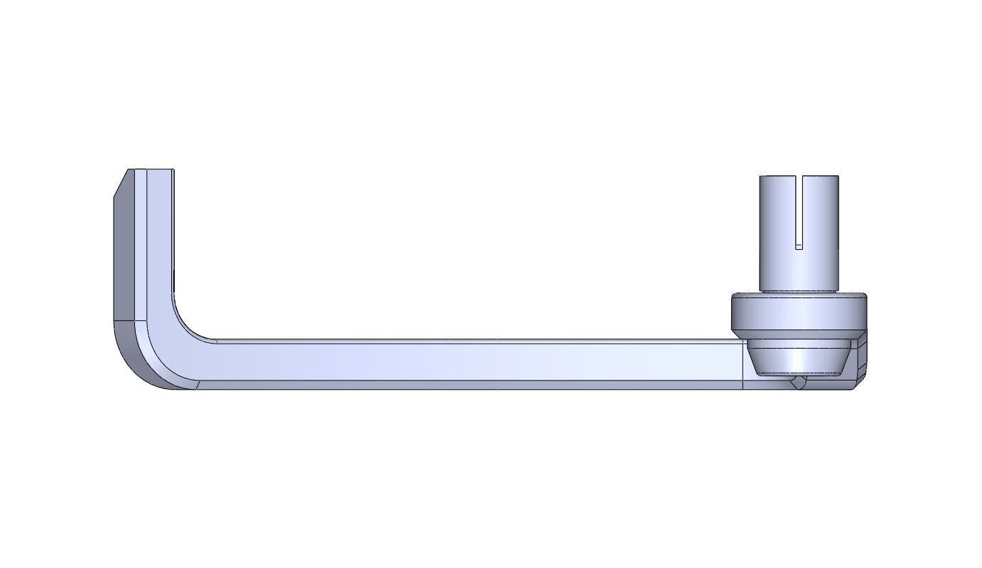 MOTORCYCLE BRAKE LEVER GUARD 3D print model_3