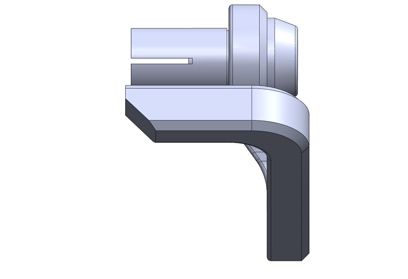 MOTORCYCLE BRAKE LEVER GUARD 3D print model_4