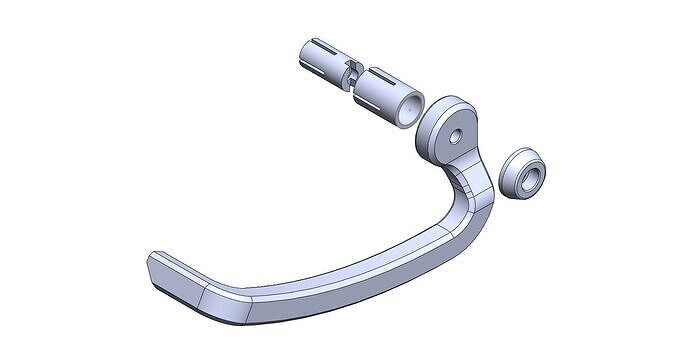 MOTORCYCLE BRAKE LEVER GUARD 3D print model