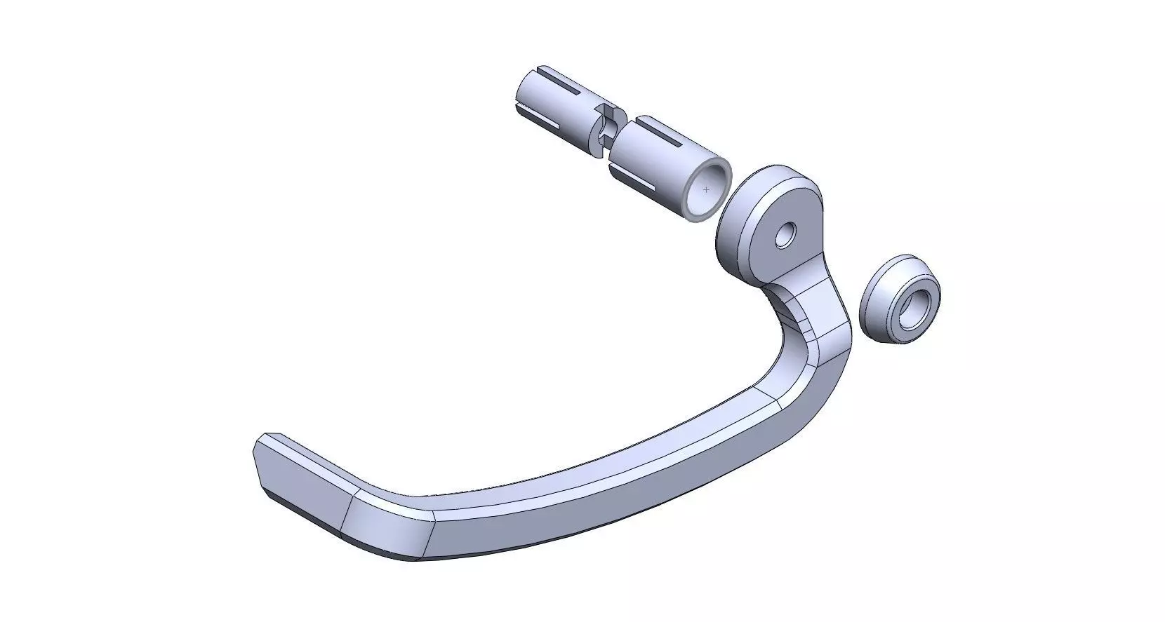 MOTORCYCLE BRAKE LEVER GUARD 3D print model_0