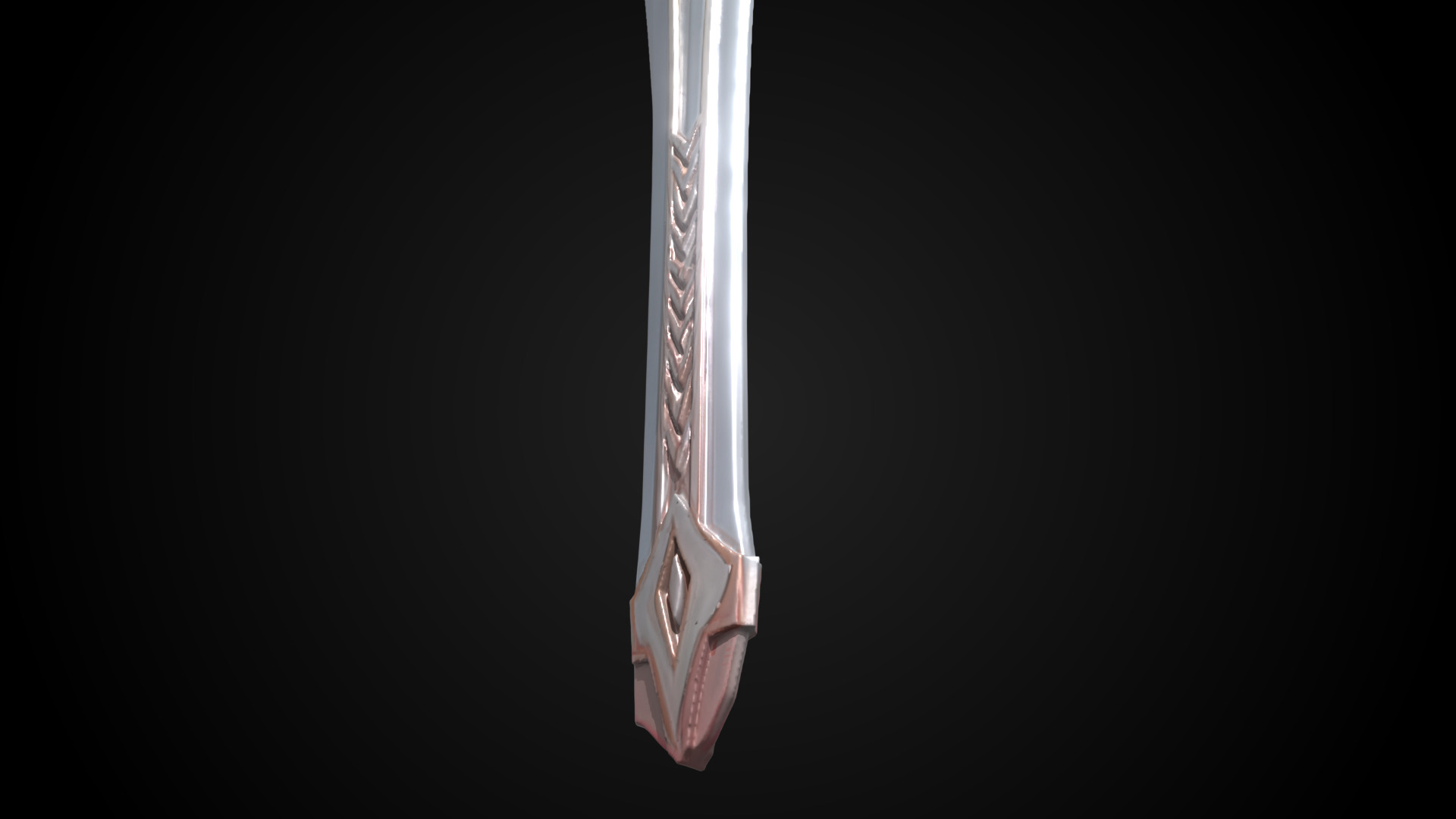 Stylized Elf Sword - Starcrest - Game Ready 3D model_5