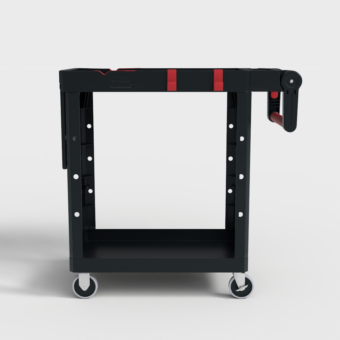 RUBBERMAID CONVERTIBLE MOBILE CART Low-poly 3D model_1