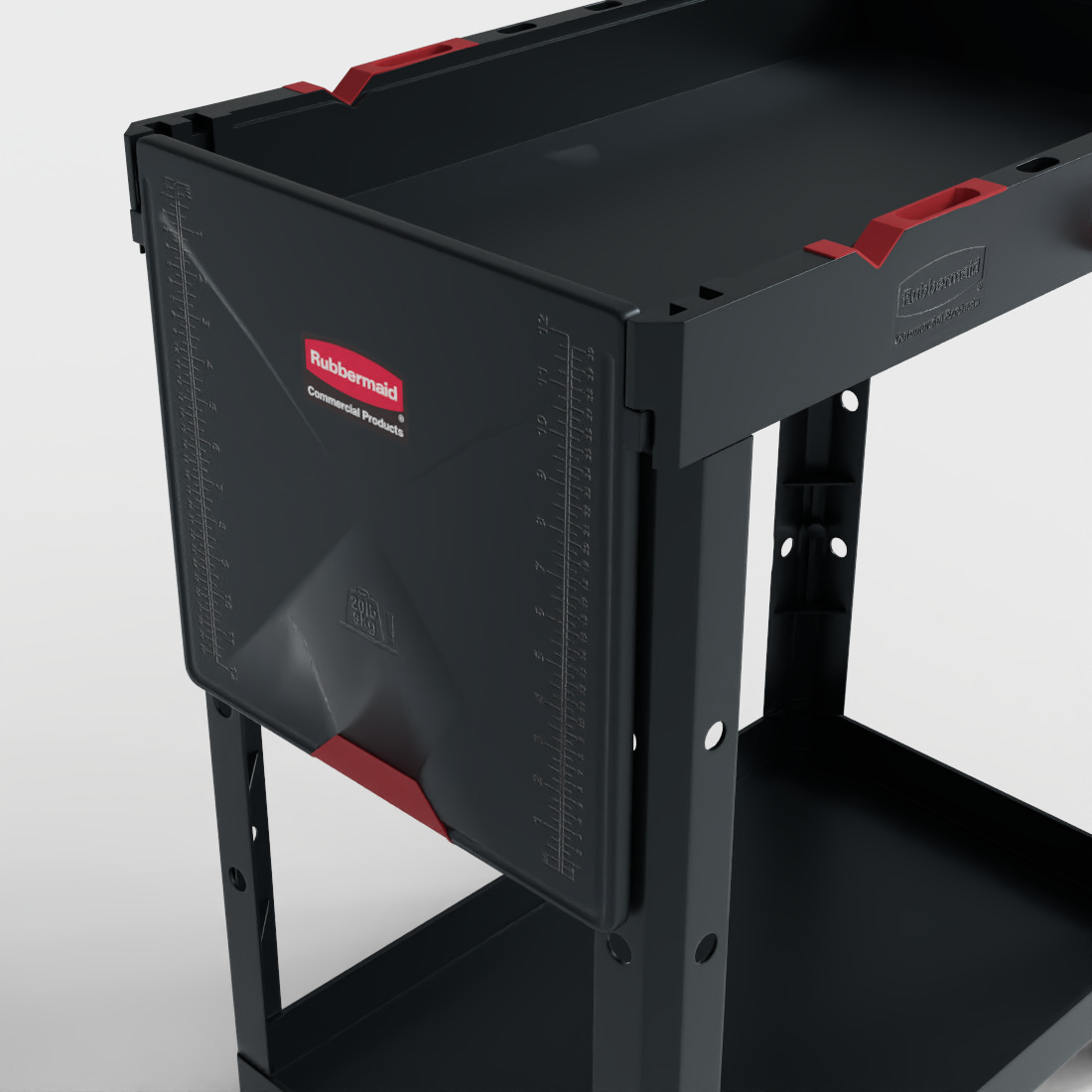 RUBBERMAID CONVERTIBLE MOBILE CART Low-poly 3D model_5