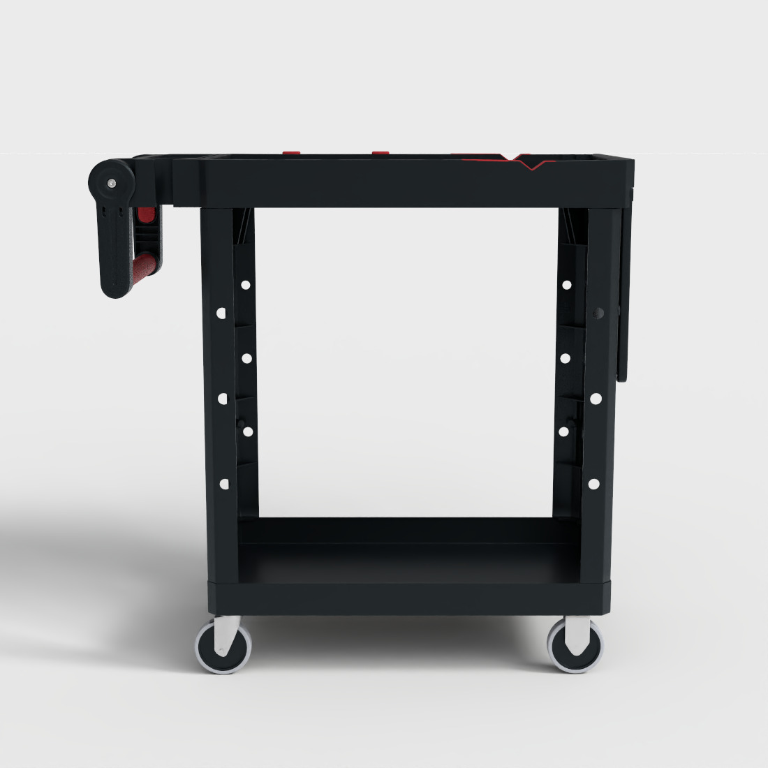 RUBBERMAID CONVERTIBLE MOBILE CART Low-poly 3D model_3