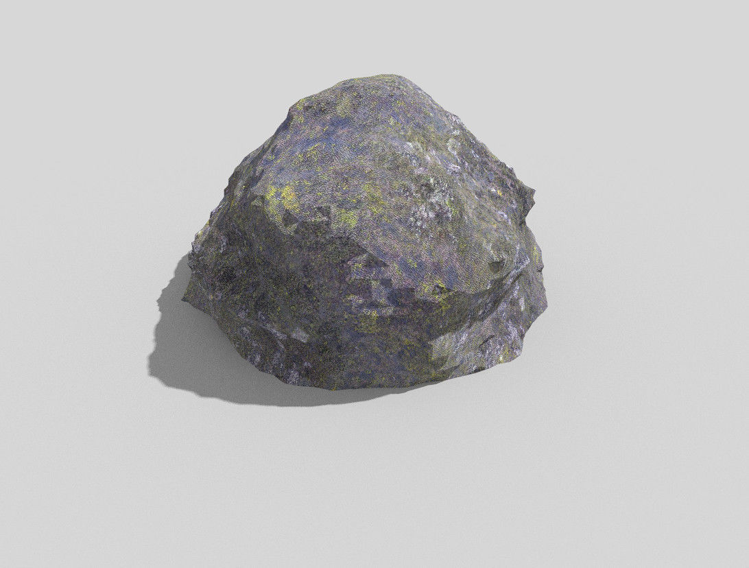 Detailed Rock 3D model_3