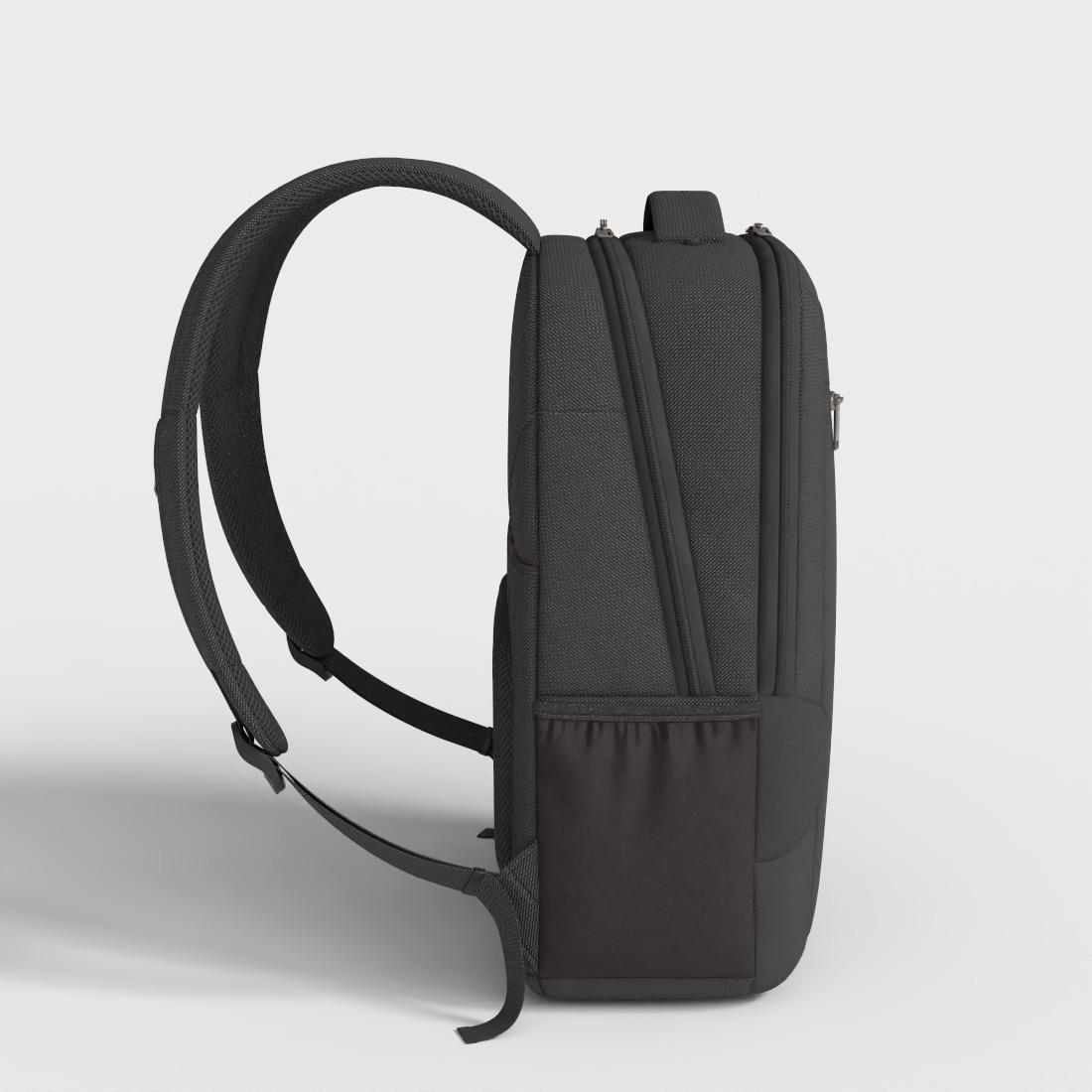 SLIM LAPTOP BACKPACK Low-poly 3D model_2