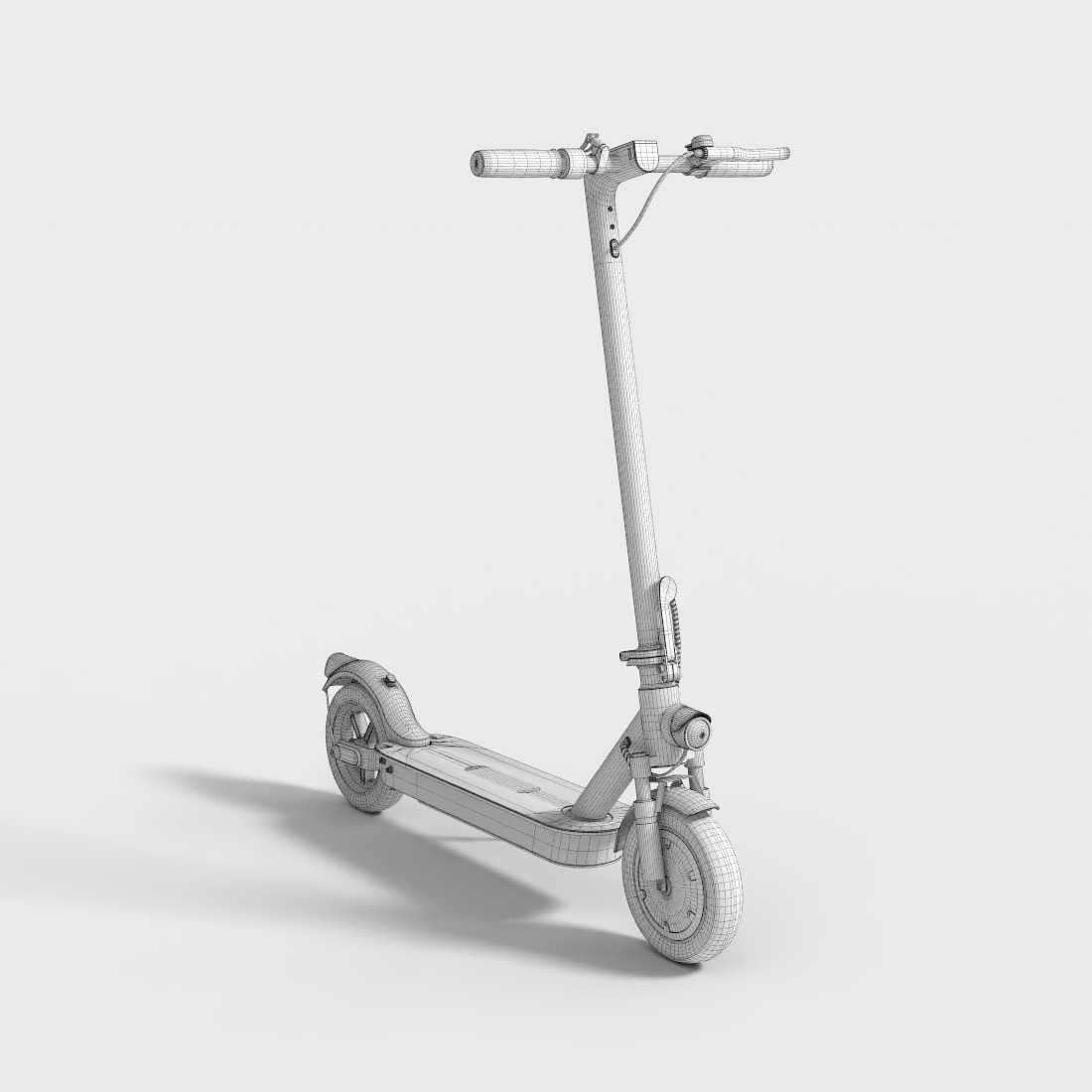 ISINWHEEL ELECTRIC SCOOTER Low-poly 3D model_8