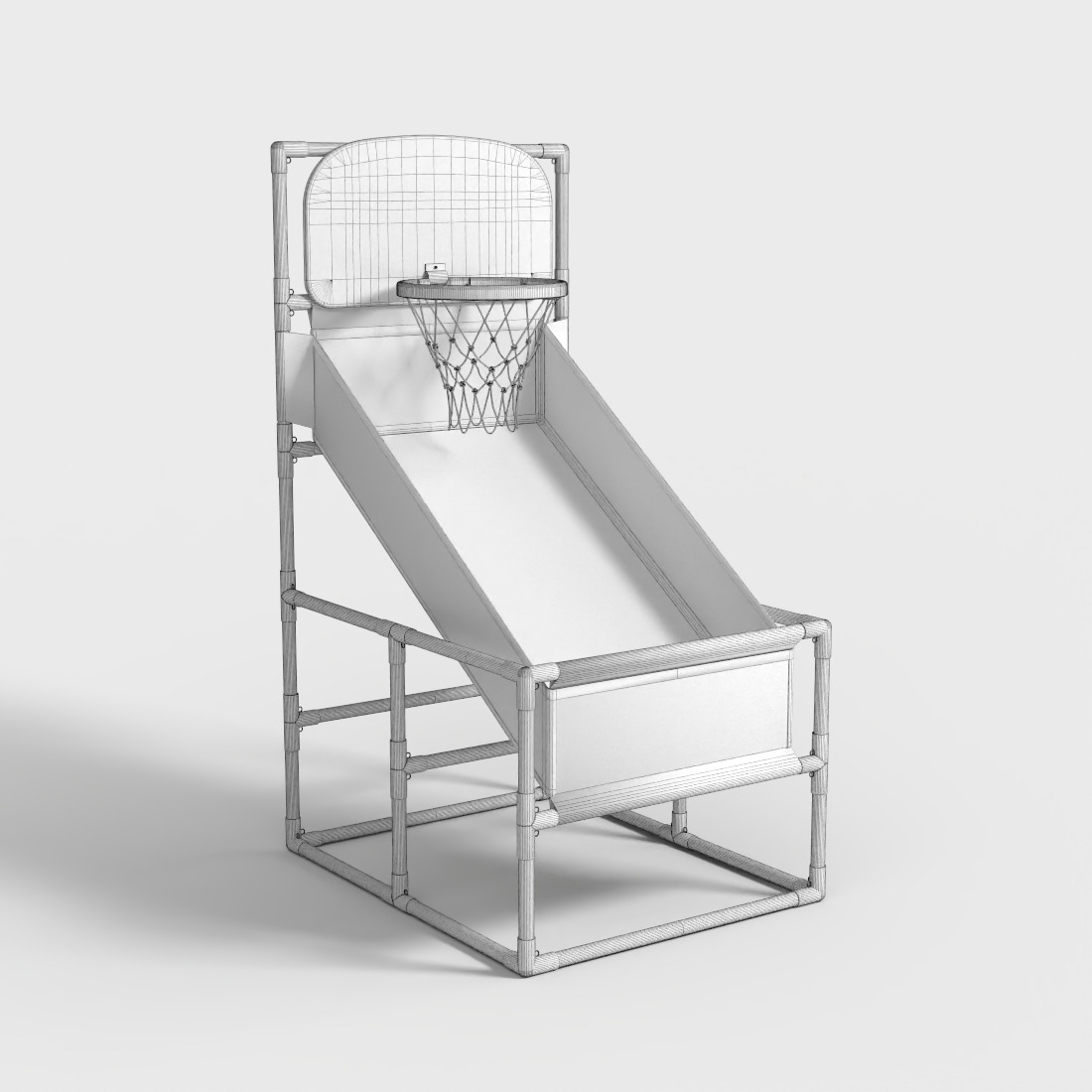 ARCADE BASKETBALL HOOP Low-poly 3D model_7