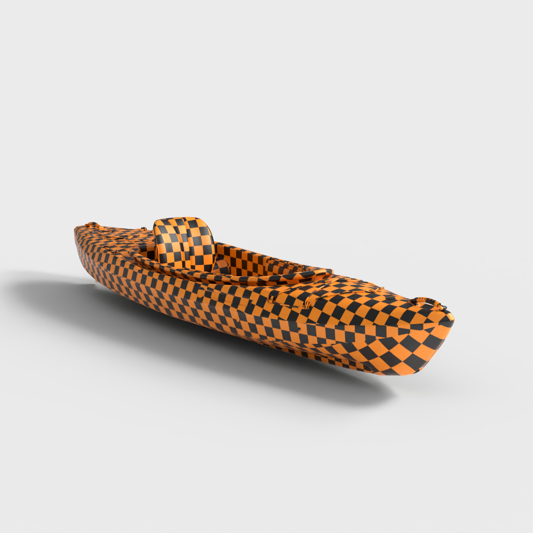 RECREATIONAL KAYAK Low-poly 3D model_7