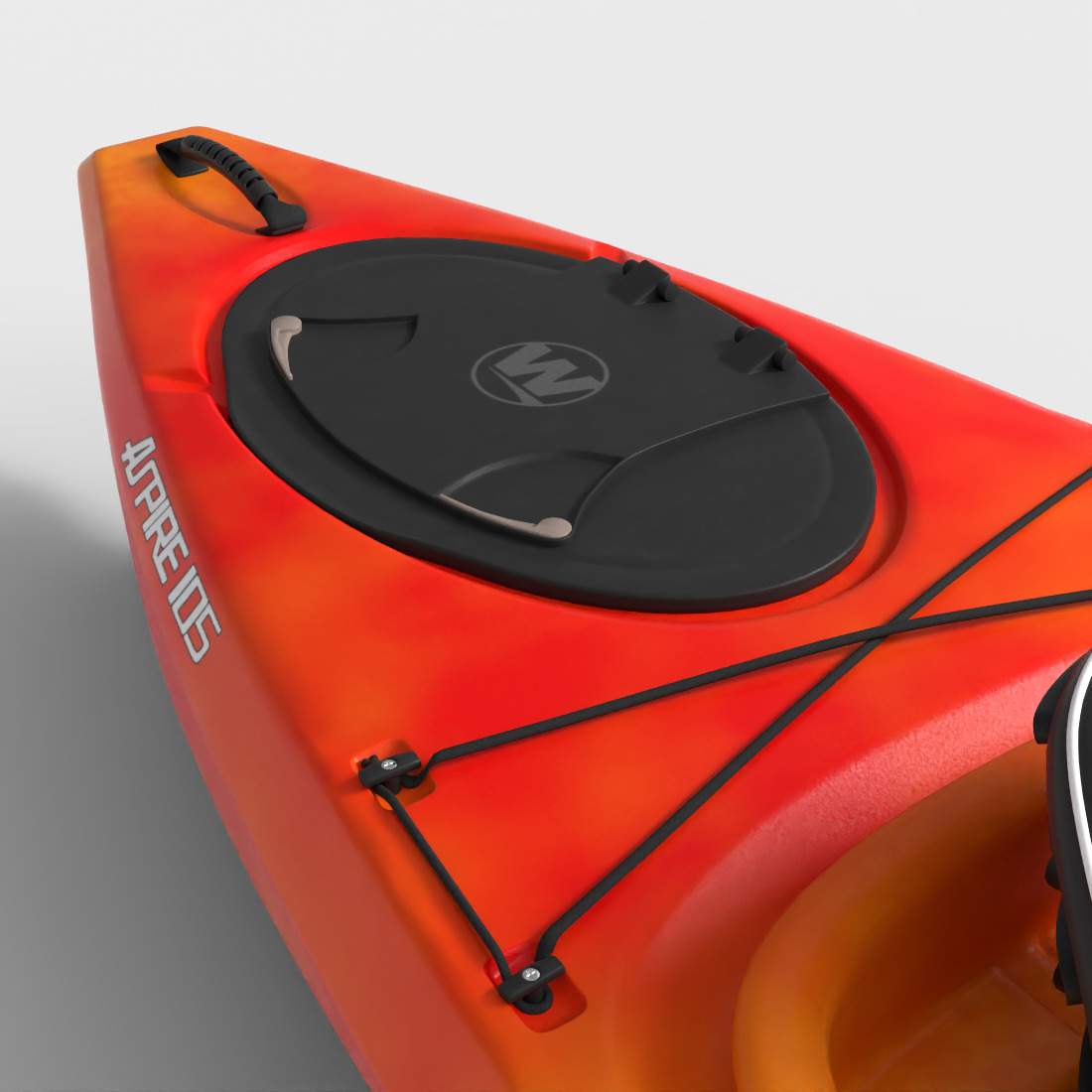 RECREATIONAL KAYAK Low-poly 3D model_6