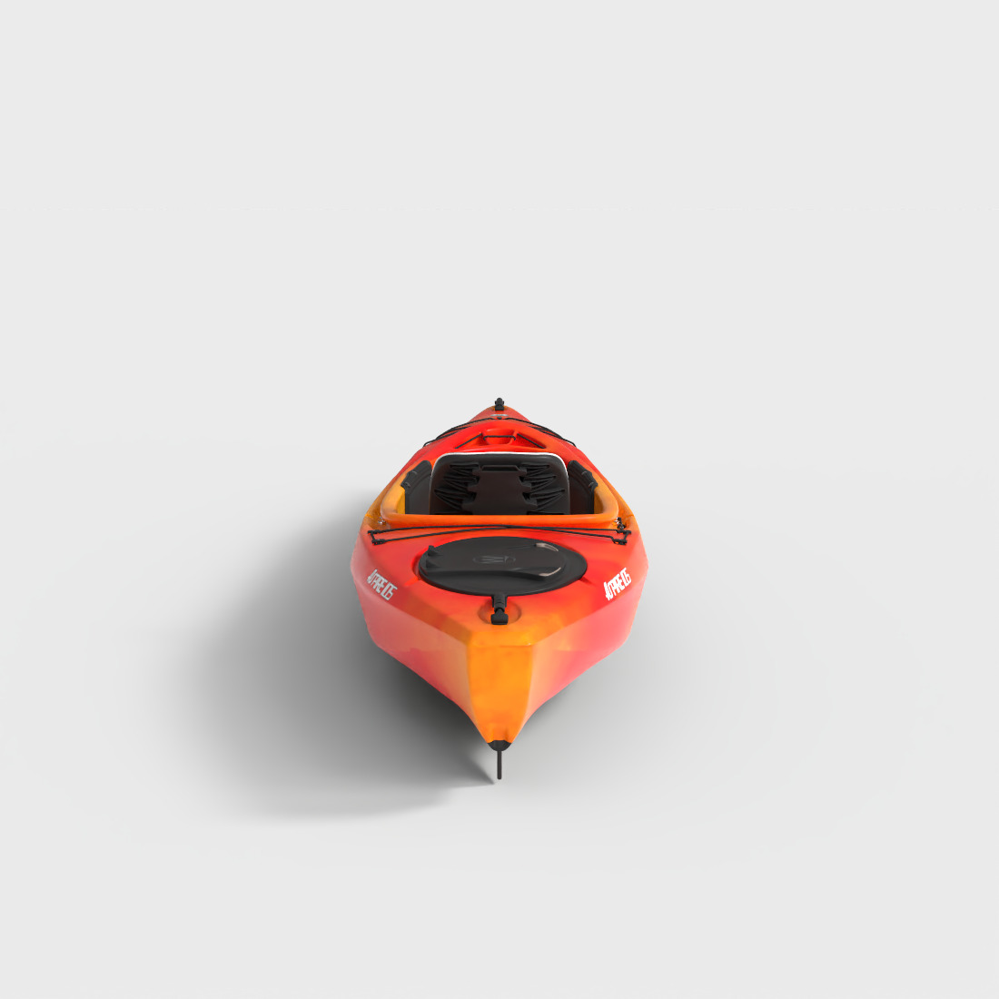 RECREATIONAL KAYAK Low-poly 3D model_3