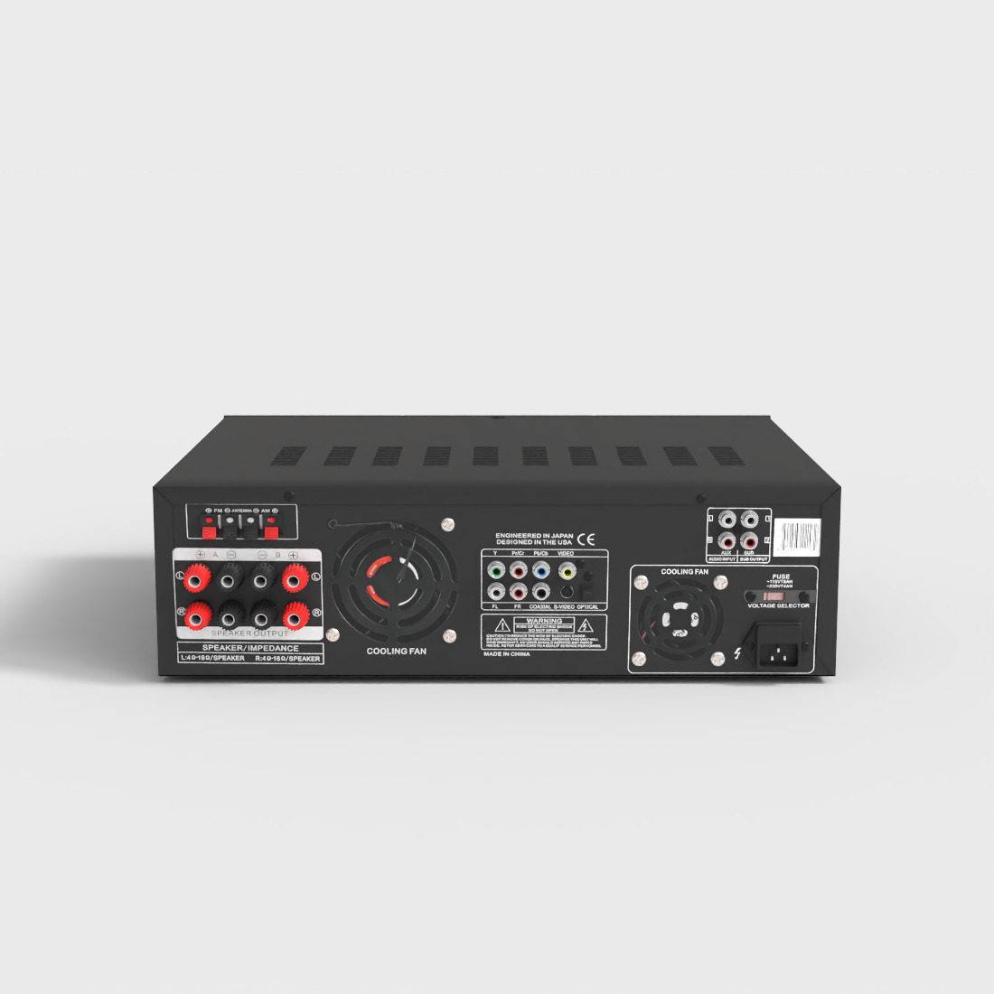 DIGITAL HOME THEATRE Low-poly 3D model_3