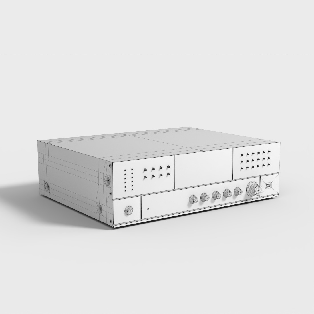 DIGITAL HOME THEATRE Low-poly 3D model_7