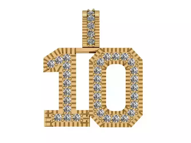 Number 10 pendant 