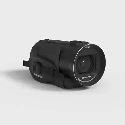PANASONIC HC V800 CAMCORDER Low-poly 3D model