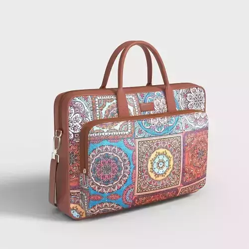MANDALA PRINT LAPTOP BAG