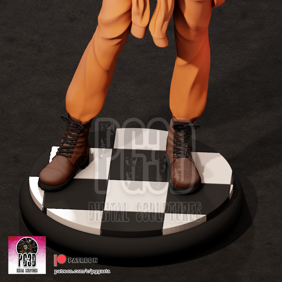 Janey Belle - Zombie Tramp - 1TO10 STL FILE 3D PRINT MODEL 3D print model_14